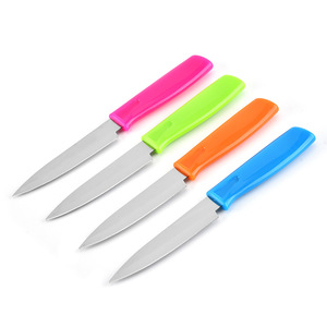 Cuchillos de plástico coloridos para frutas, paquete de 4, herramientas de cocina multifunción para pelar y cortar frutas y verduras - Product Image 2
