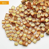 Mini-tuiles de mosaïque triangulaires en verre cristal (vitrifiées) en vrac pour l'art de la mosaïque DIY pour enfants, décoration maison et jardin, matériau sûr
