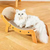 Canapé à gratter robuste pour chat Sisal surélevé Kitten Scratching Board Bed avec tapis