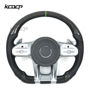 Ajuste para Benz Clase A A200 A180 A260 A45 C63 W205 W204 C300 W222 G55 G500 S63 S320 modelo antiguo a nuevo volante de fibra de carbono - Product Image 1