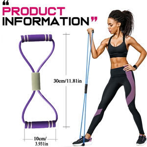 Bande de résistance en forme de 8, corde élastique pour l'épaule, ouvre-dos, embellisseur de dos, équipement de fitness à domicile pour femmes, matériel de yoga - Product Image 2