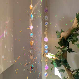 Wholesale Sun Catcher Crystal Hanging Crystal Stone Suncatcher Healing Raw Crystal Suncatchers for Decoration