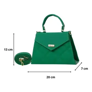 Sac bandoulière Aimar vert à motif géométrique, style vintage, en cuir PU, pour femme, pour un usage quotidien, saison estivale - Product Image 1