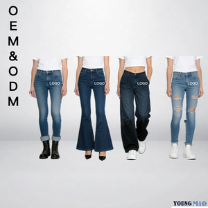 의류 맞춤 제작 업체 자체 브랜드 맞춤 의류 디자인 서비스 고품질 여성 청바지 - Product Image 1