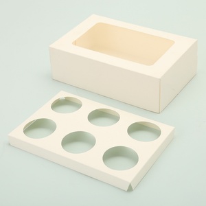 Wholesale Custom White Custom Auto Pop Paper Cupcake <b>Box</b> - Product Image 4