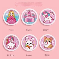 Kit de Peinture Diamant Ronde pour Enfants, Thème Princesse, Cadre Photo DIY Fait Main, Jouet Créatif pour Filles d'École Primaire, Nouveau Style