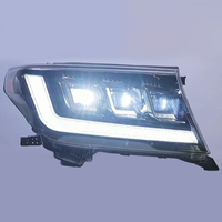 Ensemble de phares à LED à 3 lentilles, mise à niveau des phares à LED pour accessoires de voiture, compatible avec Toyota Land Cruiser LC200 FJ200 2008-2015