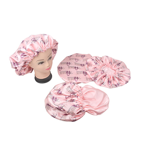 Gorro de satén de talla grande <span class=keywords><strong>con</strong></span> Logo, para dormir, <span class=keywords><strong>pelo</strong></span> largo, marca privada - Product Image 4