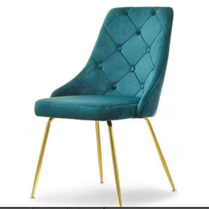 Chaise de bureau en tissu maillé avec pieds plaqués or noble, pour hôtel, entreprise, vente en gros, chaise de piscine en tissu, pour diverses occasions - Product Image 1