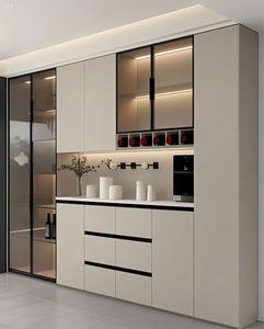 Multi-functional Wine <b>Cabinets</b> Sideboard Cupboard Customized Dinning Room Furniture Sets - Product Image 5