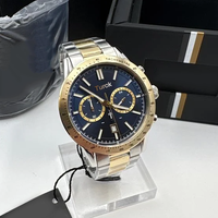 Montre de plongée sportive de luxe pour homme, mouvement à quartz, acier inoxydable, cadran en cristal, affichage analogique, 50 m, 22 mm