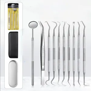 6 Stück Dental Tools Plaque Remover Zahn reinigungs werkzeug Edelstahl Mundpflege-Hygiene set