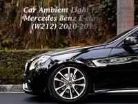 Kit d'éclairage d'ambiance intérieur pour Mercedes Benz W212 2010-2015 Glefon, 64 couleurs, commande par application, 12V, plug and play, lampe d'ambiance