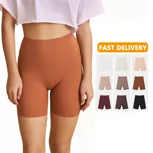 Hot Sale Womens Boyshorts Panties Seamless Bike Shorts No Rolling Women's Stretchy Panties