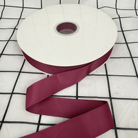 Ruban gros-grain en satin polyester rose haute densité, côtelé, largeur personnalisée, pour garnitures de vêtements et DIY cheveux, vente en gros Chine