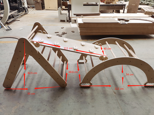 Juego de tres artículos para escalar, rampa para niños pequeños y Marco de escalada triangular Montessori, muebles de escalada, escalador - Product Image 6