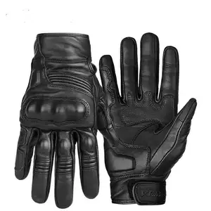 2021Hot Sale Long Finger Men Racing Glovesn Full Finger Gloves Touch Screen leather Motorcycle Gloves