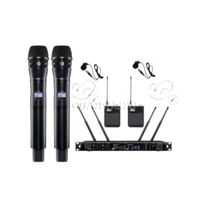 Sistema Microfonico <span class=keywords><strong>a</strong></span> Condensatore Professionale Wireless con Ricevitore Digitale XLR, Cancellazione del Rumore, Portatile in Metallo per Musica dal Vivo AD4D Ksm8 Ksm9 - Product Image 5