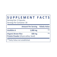 Complexe d'Urolithine A de qualité supérieure OEM/ODM |    Soutient la régénération cellulaire – Capsules d'Urolithine A en marque blanche – Soutien au bien-être cellulaire