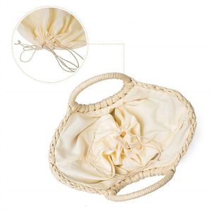 <span class=keywords><strong>Sac</strong></span> en cuir tressé Maroc naturel perle rotin fourre-tout en plastique paille sacs ronds poignées transporteur rayé tissage motif <span class=keywords><strong>Mexique</strong></span> panier - Product Image 4