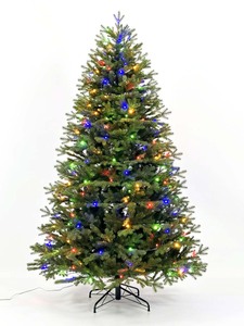 Arbre <span class=keywords><strong>de</strong></span> <span class=keywords><strong>Noël</strong></span> automatique <span class=keywords><strong>de</strong></span> luxe <span class=keywords><strong>pré</strong></span>-éclairé en PE+PVC avec lumières LED, base autoportante, écologique et <span class=keywords><strong>de</strong></span> haute qualité, fabriqué par l'usine Yi Wu - Product Image 1
