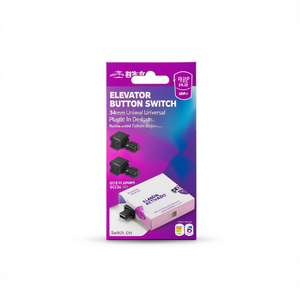 สวิตช์ปุ่มลิฟต์ 34 มม. ดีไซน์แบบเสียบปลั๊กโลหะพลาสติกอเนกประสงค์ - Product Image 1