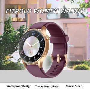 Montre connectée <span class=keywords><strong>Fitpolo</strong></span> pour femmes, écran tactile AMOLED 1,3 pouces, tracker d'activité physique, possibilité de passer/recevoir des appels, moniteur de fréquence cardiaque, moniteur SpO2, étanche IP68 - Product Image 2