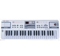 Teclado electrónico de 44 teclas con pantalla digital Micrófono Grabación y programa Relleno-16 tonos 8 ritmos para principiantes