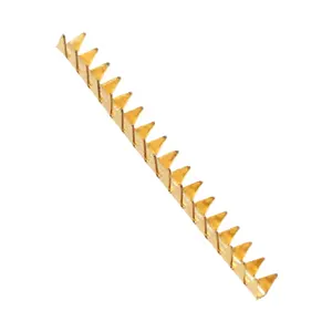 AWG 14-18 Brass Crimp Straight Chain With Teeth Covered Wire U-Terminal Connectors