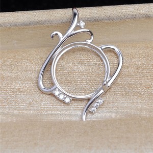 Pendentifs en forme de cœur en perle Mabei, 14,5-14,7 mm, plaqués or 18 carats, argent S925, bijoux pour la fabrication de colliers DIY - Product Image 3