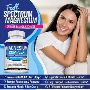 TK Hot Magnesium Complex 1000 Mg Cápsulas 90 Unidades Suplemento Dietético Sin OMG para el Apoyo de Huesos y Músculos - Product Image 4