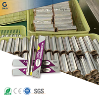Rouleau de papier aluminium de qualité supérieure, qualité alimentaire AA, épaisseur 0,006-0,2 mm, tempérament souple, pour la cuisson et l'emballage domestiques