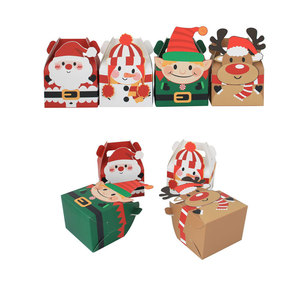 Venta caliente bolsas de regalo de Navidad, pegatinas de personajes de dibujos animados de Navidad, bolsas de regalo de dulces, descuentos de fiestas de comida, fiestas navideñas - Product Image 6