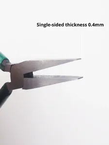 5 inci 6 inci baja karbon tempa tipis datar & jarum tang hidung alat Manual perbaikan hijau dengan pegangan gratis pengiriman - Product Image 3