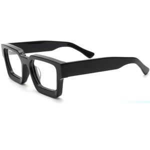 Cao cấp thủ công chạm khắc kính Acetate kính vàng trung bình sang trọng ý Acetate khung kính cận thị khung - Product Image 5