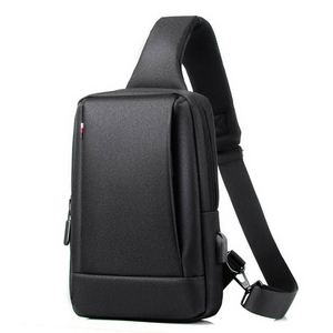 Bolsa de Pecho Impermeable para Hombre al por Mayor, Bolsa de Mensajero Casual Unisex para Exteriores, Bolsa Cruzada Deportiva de Viaje con USB - Product Image 3