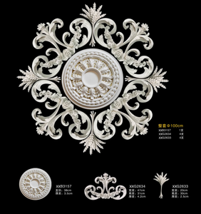 Médaillon de <span class=keywords><strong>plafond</strong></span> décoratif en polyuréthane PU de haute qualité, imperméable, ignifuge et écologique pour hôtel - Product Image 3