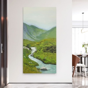 ภาพวาดสีน้ำมันทำมือสั่งทำขายส่งจากจีน งานศิลปะทำมือบนผ้าใบ ภาพวาดสีน้ำมันแบบไม่มีกรอบสำหรับแขวนผนัง ภาพวาดทิวทัศน์ธรรมชาติ - Product Image 3