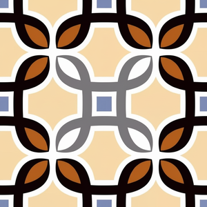 Carreaux de sol en céramique vitrifiée de qualité supérieure 40x40cm, design marocain antidérapant pour salle de bain et parking 400x400mm. - Product Image 1