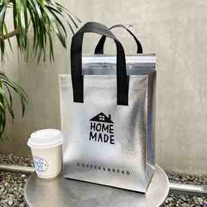 Bolsas Desechables Reciclables de PP No Tejido para Sándwiches, Pasteles y Pan, con Asas, Personalizadas, Duraderas, Aisladas para Alimentos Calientes/Fríos - Product Image 3