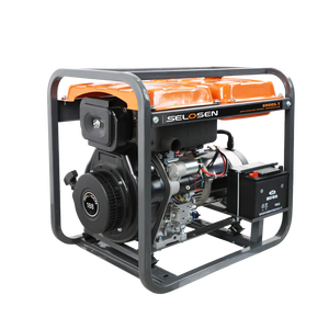 Lightweight 6.2kW <b>Generator</b> 230V 400V Three Phase 12.5L 10h Runtime Farm Use 6900S-T 456CC Single Cylinder Engine 6900S-T - Product Image 5