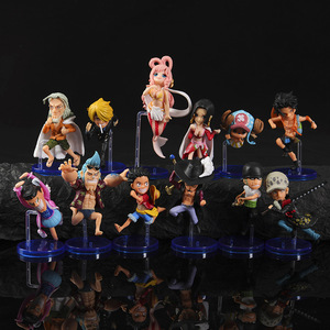 ฟิกเกอร์วันพีซ 12 ตัว การ์ตูนอนิเมะ ลูฟี่, โซโล, โบอา แฮนค็อก, สตาร์รี่เอซ ตุ๊กตา ของเล่น ฟิกเกอร์ - Product Image 1