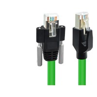 Câble Ethernet Gigabit Ultra Six vert avec double blindage indépendant et verrouillage