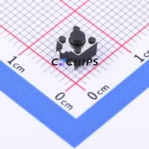 TS-1091C-A1B3-D2 Tactile Switch SMD Switch Single Pole Single Throw Round Button 2.5N Horizontal Mount - Product Image 1