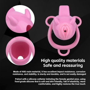 Jaula de Castidad de Resina FRRK Sissy Little Devil con Tapón Uretral Desmontable para Estimulación del Clítoris y Pene, Juguetes Sexuales para Hombres - Product Image 4