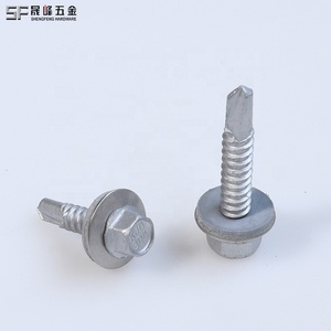 5.5mm 6.3mm 304 + scm435 Hex máy giặt đầu composite tự Khoan Vít Hex mặt bích tự khoan vít nước bằng chứng với EPDM - Product Image 2