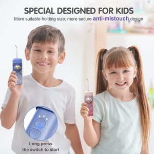 Irrigador Bucal para Niños, Irrigador <span class=keywords><strong>Dental</strong></span> Inalámbrico para Niños y Aparatos Ortodóncicos, Irrigador <span class=keywords><strong>Dental</strong></span> de Agua para la Limpieza de los Dientes de los Niños - Product Image 4