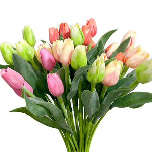 Ramo de Tulipanes Artificiales de 30cm-100cm de Altura, Simulación Realista, Decoración Moderna para el Hogar y Bodas, Flores de Plástico - Product Image 2