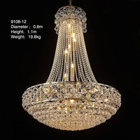 Vente en gros directe d'accessoires de mariage lustre en cristal accessoires en fer forgé de scène de mariage lumières décoratives de plafond en cristal d'argent