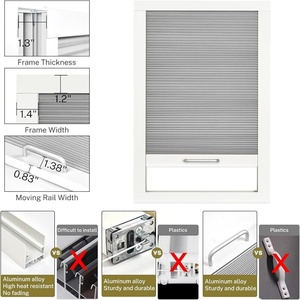 Nuovo Design Professionale Personalizzato Tende a Nido d'Ape Manuali Senza Fili per Lucernari e Finestre di Stanze Piane - Product Image 4